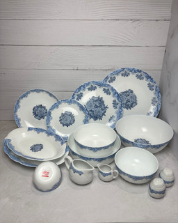 سرویس آرکوپال گل رز سرمه ای ۴۲ پارچه